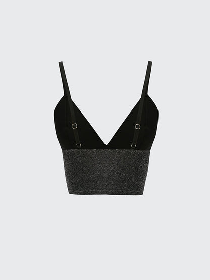 Without Underwire, Without Padding, Shiny Look Bralette