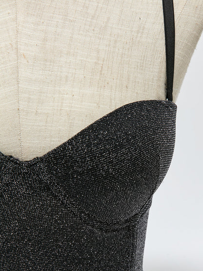 Underwire, Unpadded, Patterned Strapless Bra