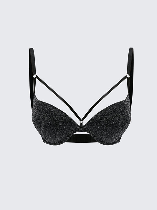 Underwire Padded Patterned T-Shirt Bra