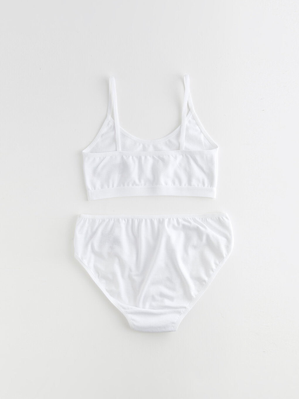 Basic Cotton Girl's Bustier and Panties