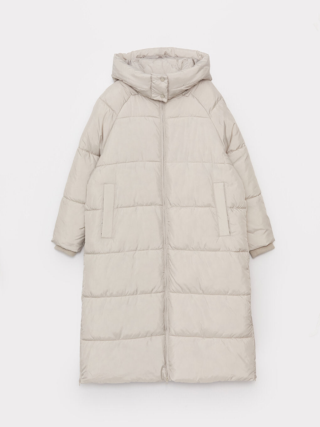 Hooded Plain Oversize Women's Puffer Coat