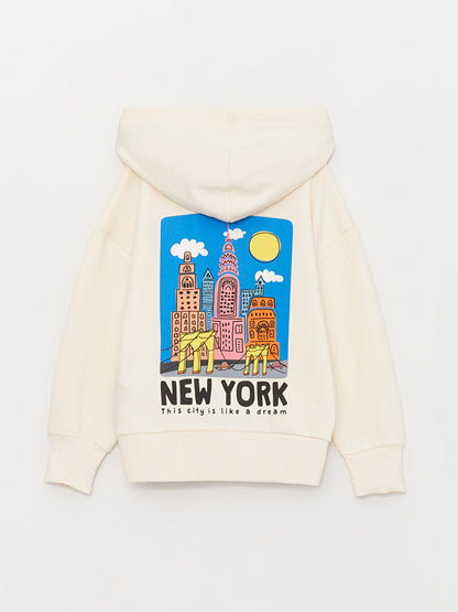 Printed Long Sleeve Girls' Hoodie