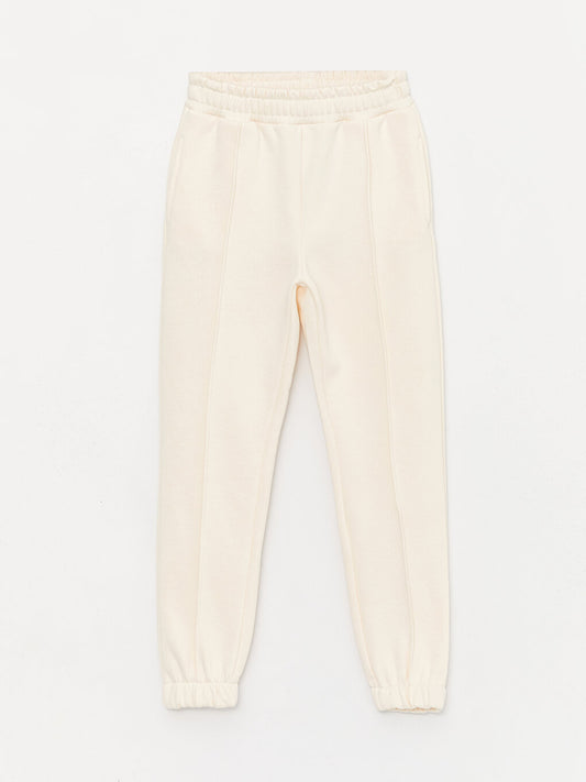 Girls' Jogger Sweatpants with Elastic Waistband