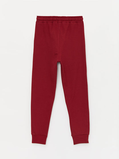 Printed Boys' Jogger Sweatpants with Elastic Waist