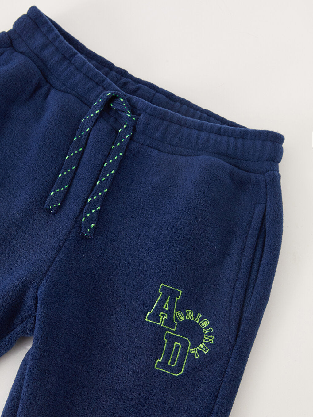 Embroidered Boys' Fleece Sweatpants with Elastic Waist