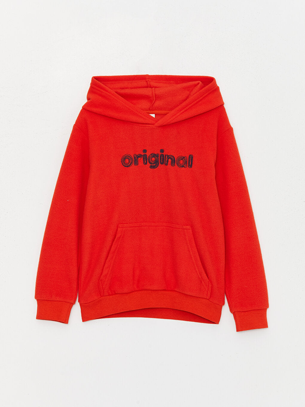 Embroidered Long Sleeve Fleece Boys' Hoodie