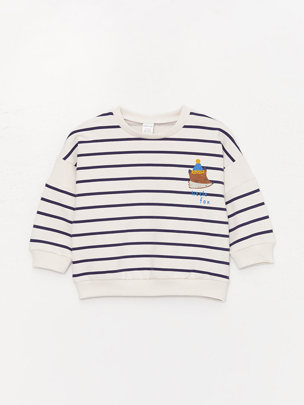 Crew Neck Long Sleeve Striped Baby Boy Sweatshirt and Tights