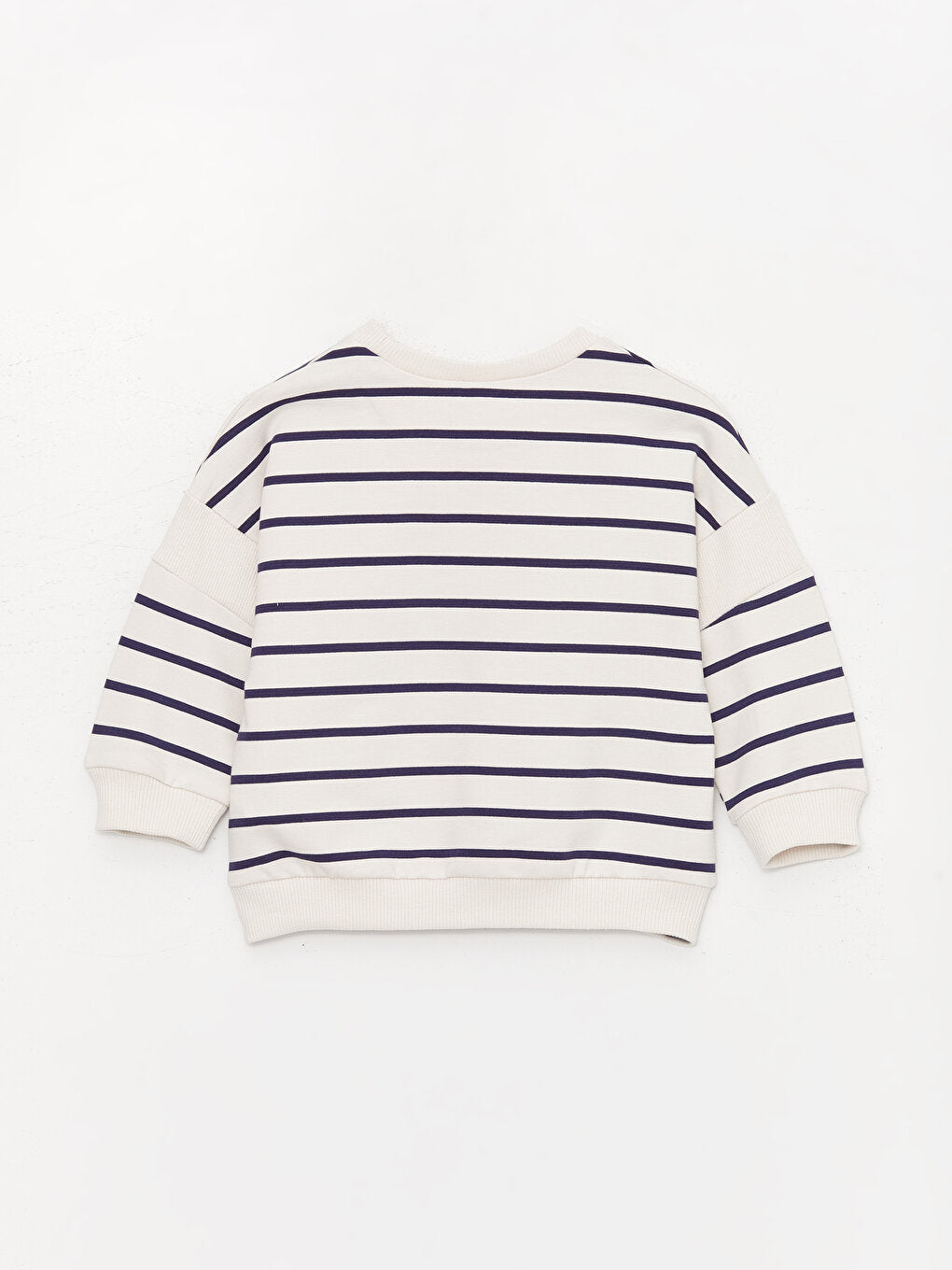 Crew Neck Long Sleeve Striped Baby Boy Sweatshirt and Tights