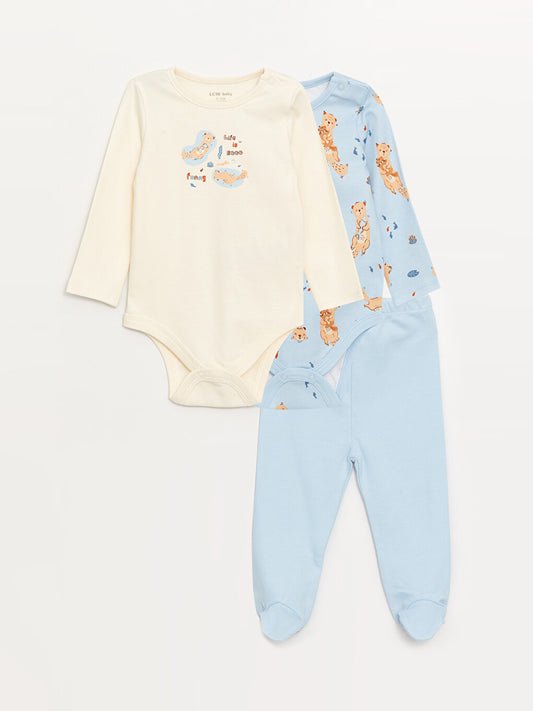 Baby Boy Printed 3 Piece Set