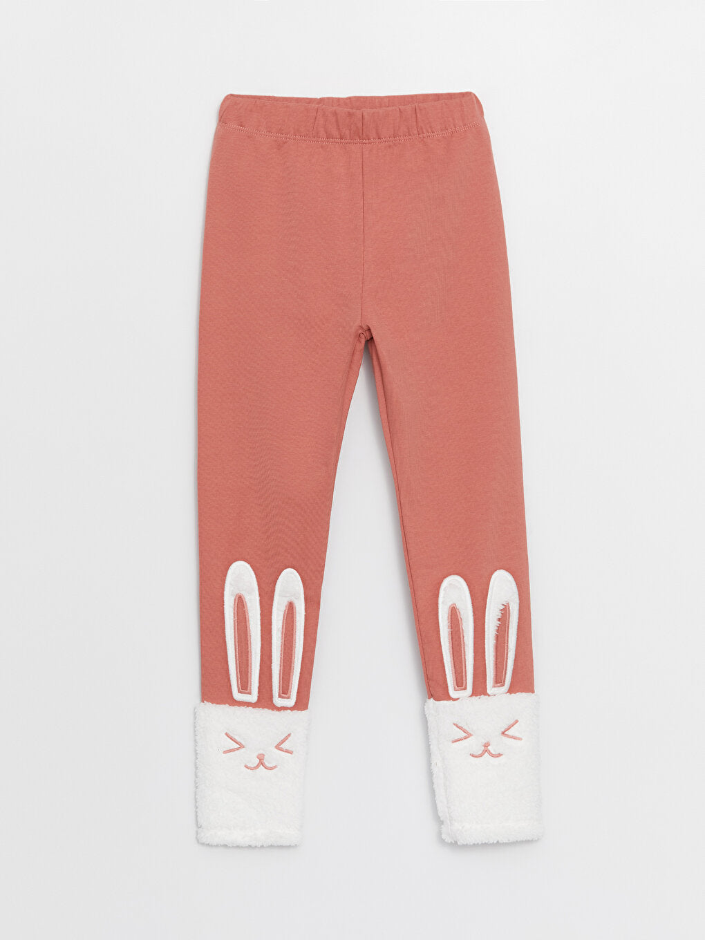 Embroidered Girls' Tights with Elastic Waist