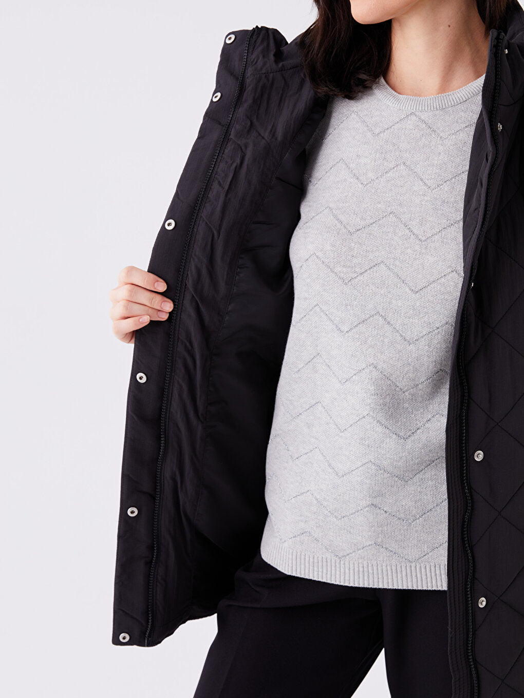 Hooded Quilted Women's Puffer Coat