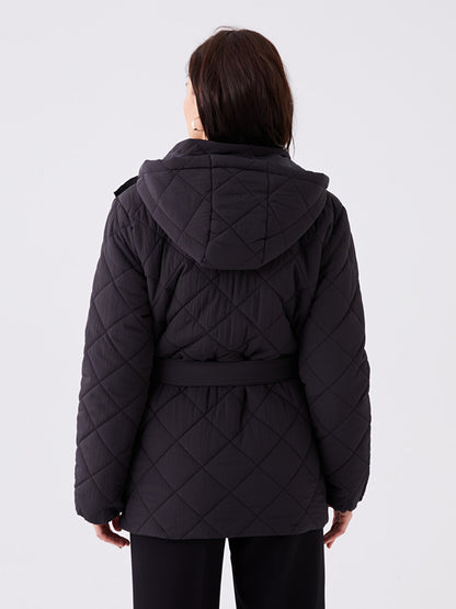 Hooded Quilted Women's Puffer Coat