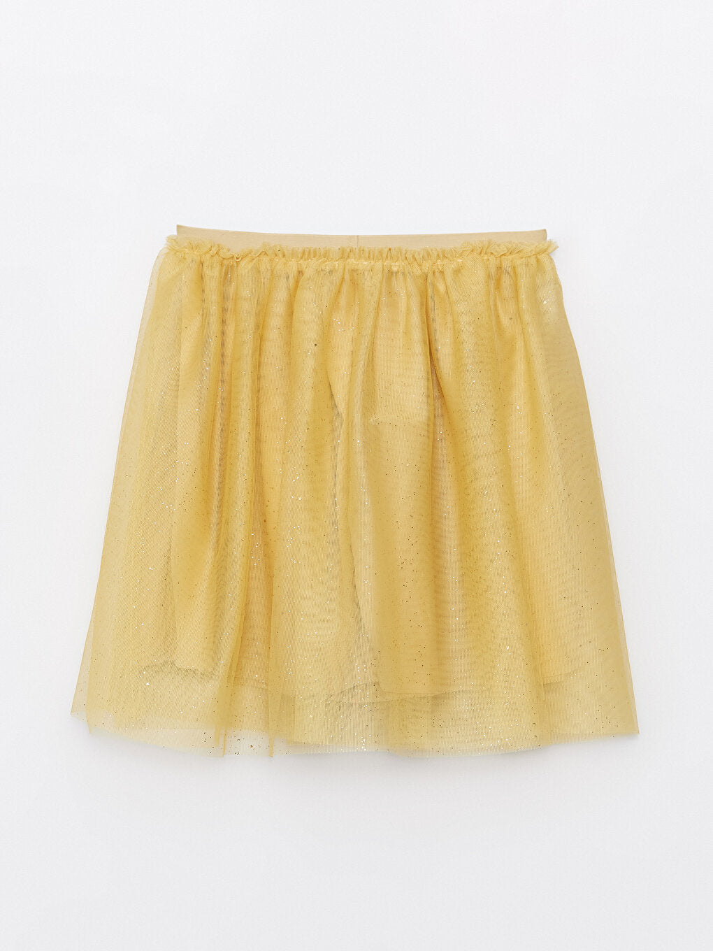 Girls' Skirt with Elastic Waist and Sequin Embroidery