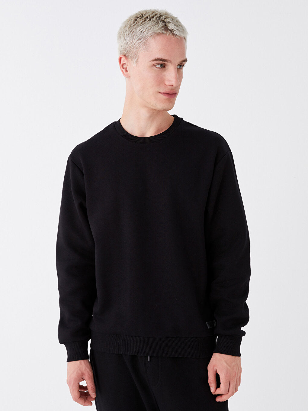 Oversize Crew Neck Long Sleeve Men's Sweatshirt