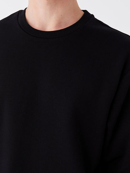 Oversize Crew Neck Long Sleeve Men's Sweatshirt