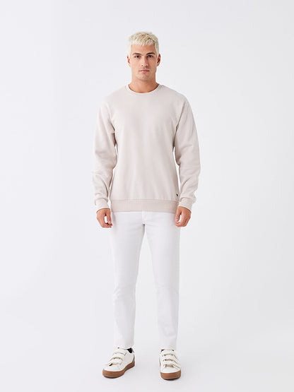 Oversize Crew Neck Long Sleeve Men's Sweatshirt