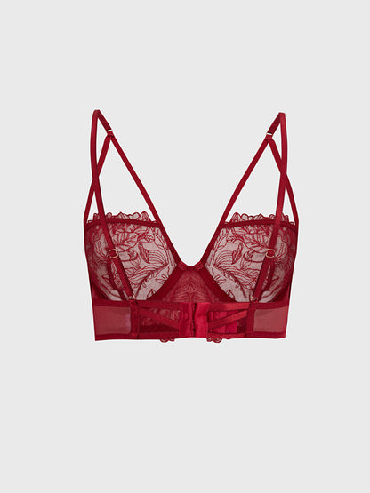 Underwire Unpadded Lace Bralette