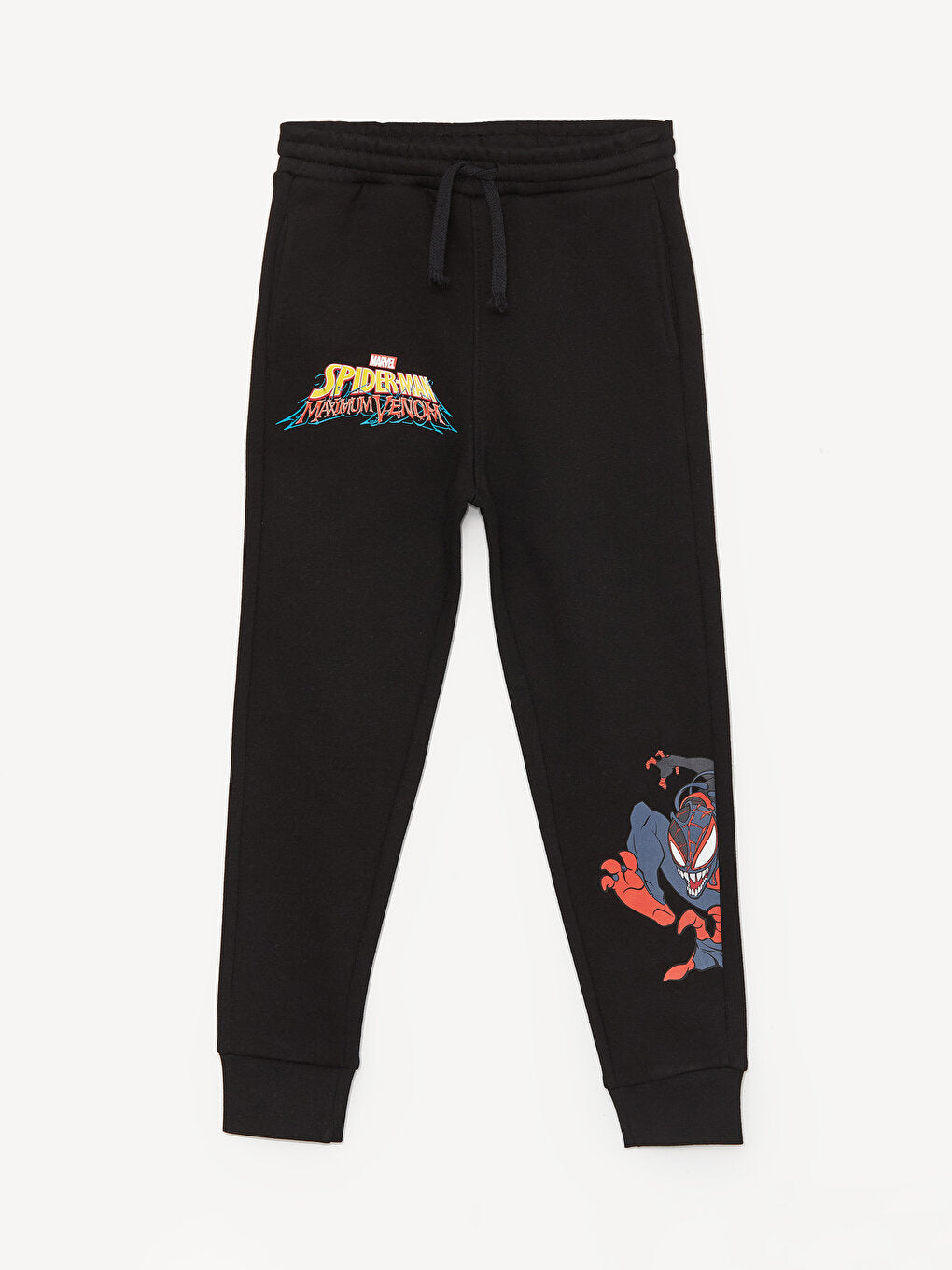 Elastic Waist Spiderman Printed Boy's Jogger Sweatpants