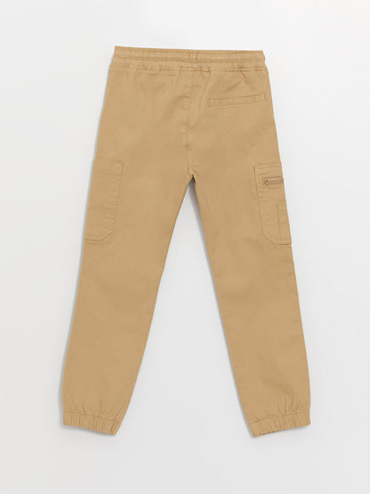 Boys' Cargo Jogger Pants with Elastic Waist