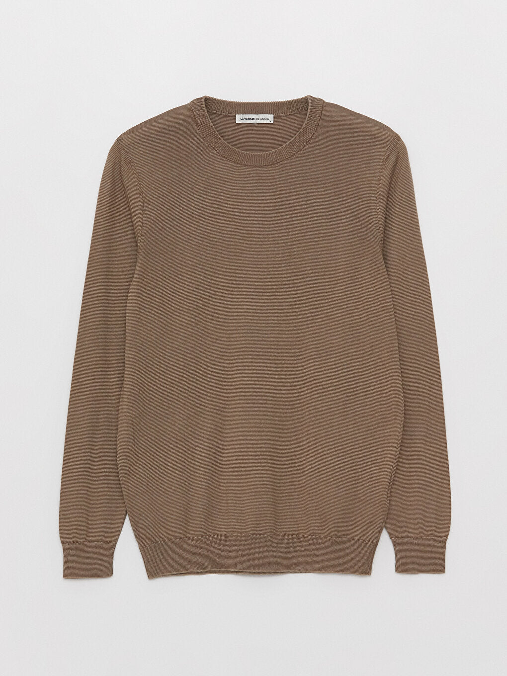 Crew Neck Long Sleeve Men's Knitwear Sweater