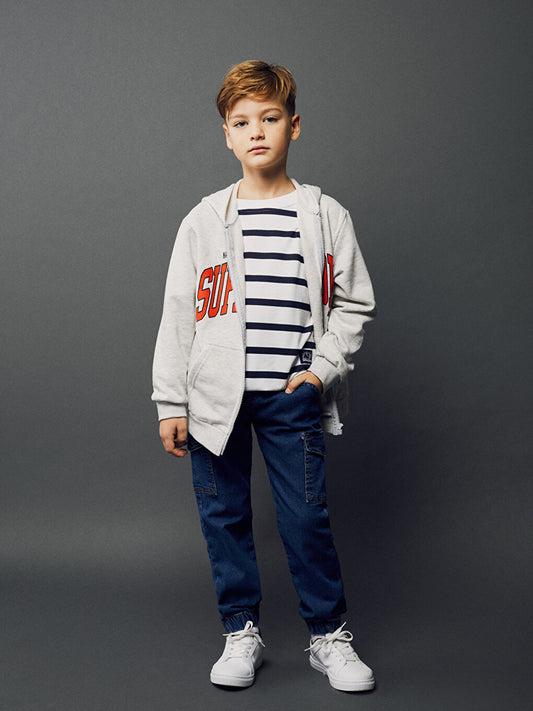 Comfortable Fit Boy's Cargo Jean Trousers