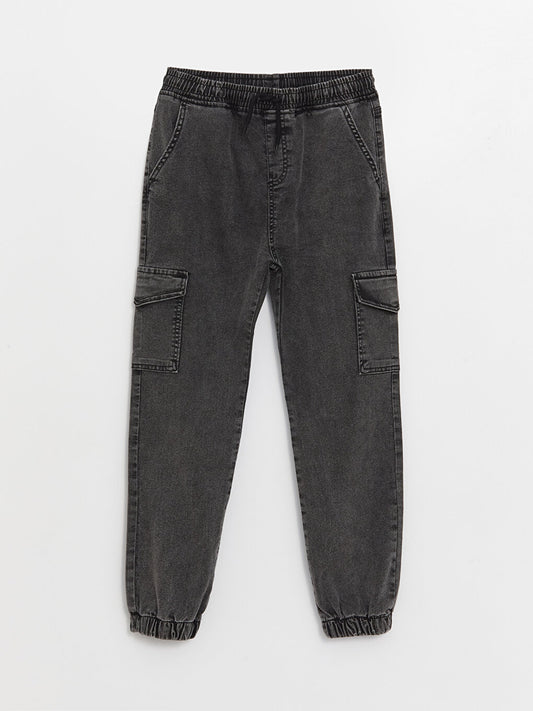 Comfortable Fit Boy's Cargo Jean Trousers