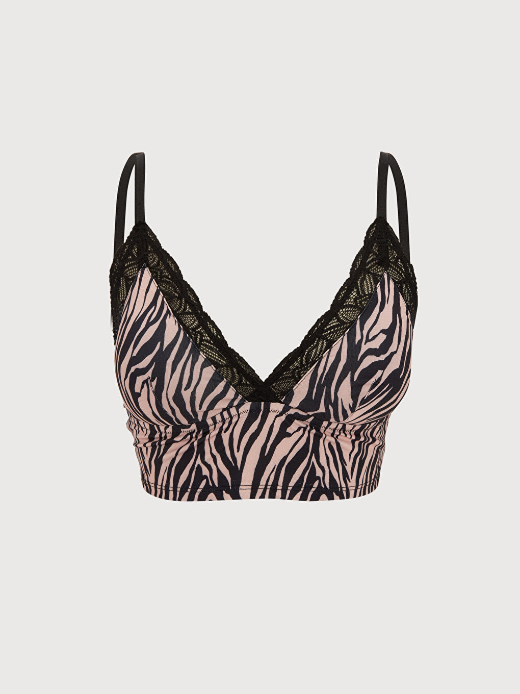 Non-wired, Padded, Patterned Bralette