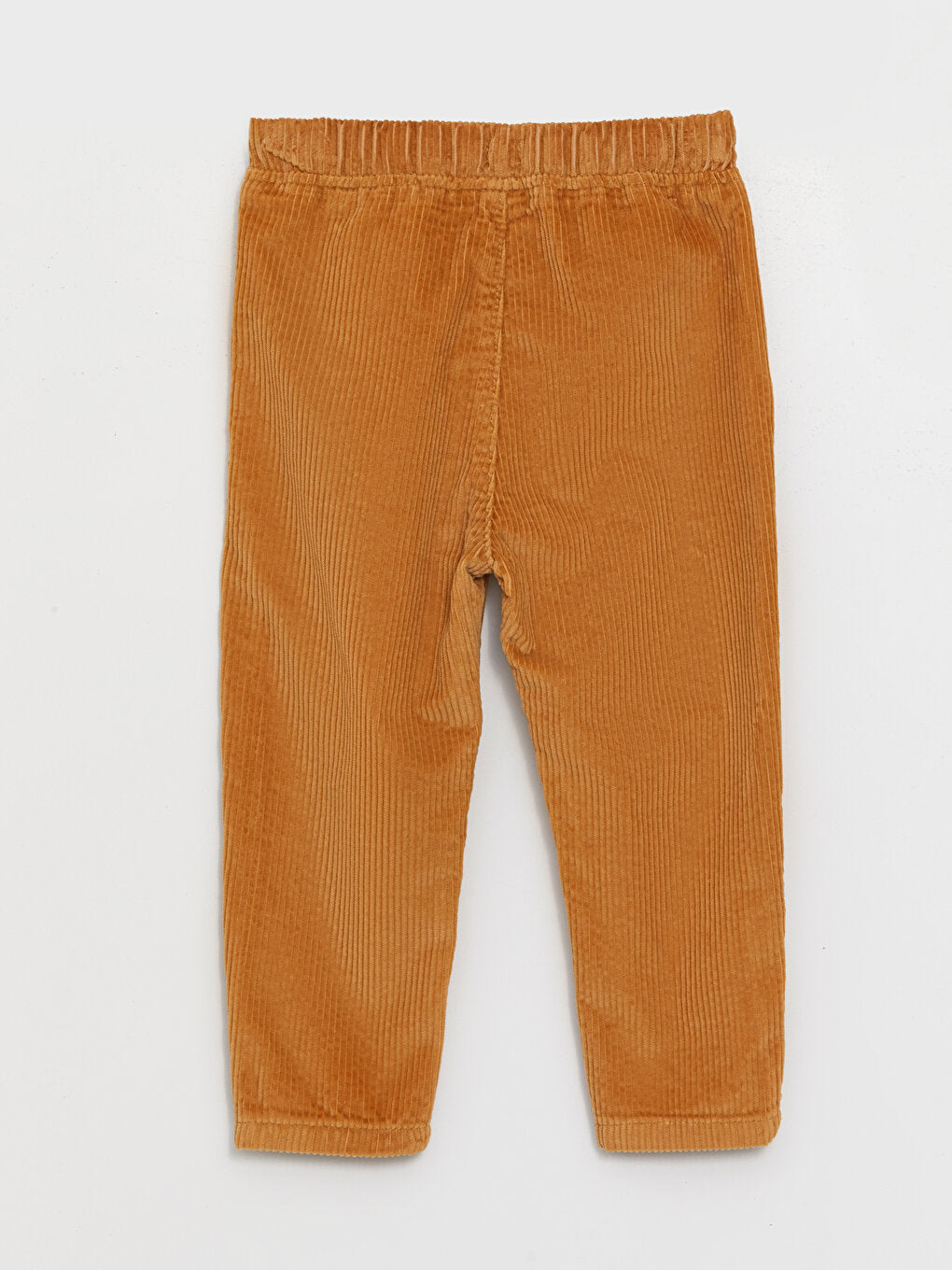 Basic Velvet Baby Boy Trousers with Elastic Waist