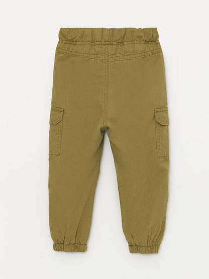 Baby Boy Cargo Pants with Elastic Waist