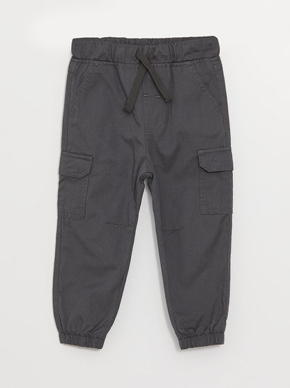 Baby Boy Cargo Pants with Elastic Waist