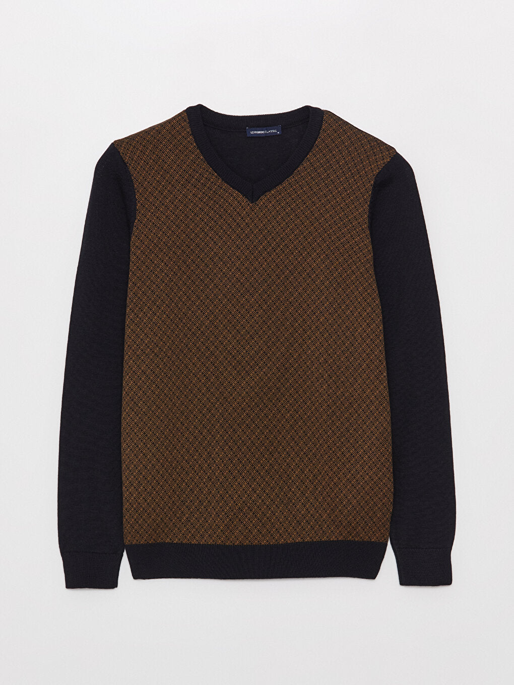 V-Neck Long Sleeve Men's Knitwear Sweater