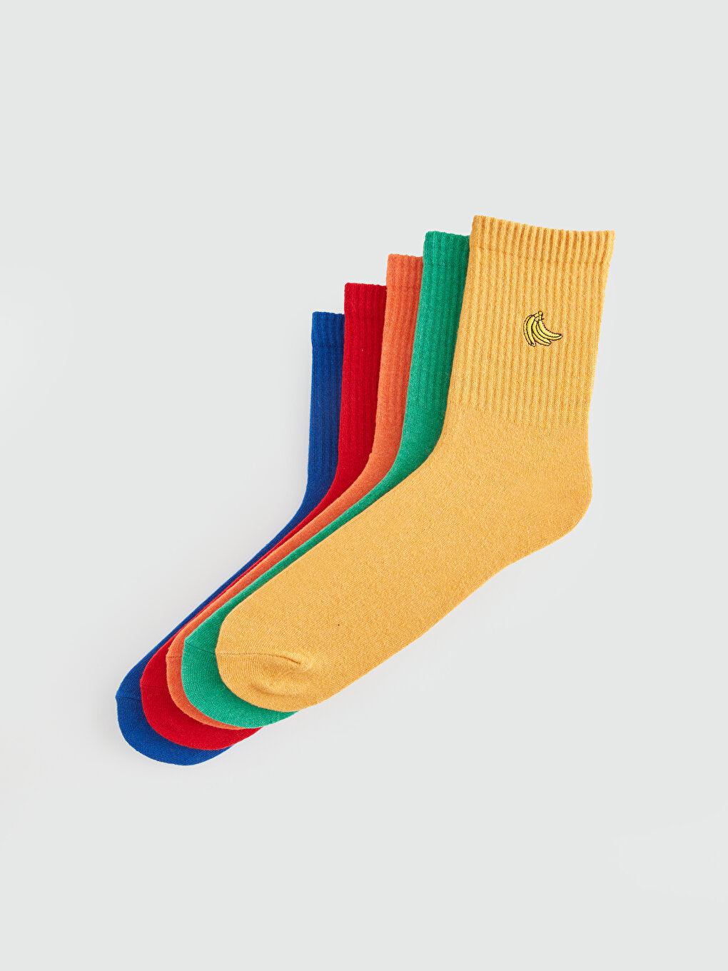 Embroidered Men's Socks 5-pack