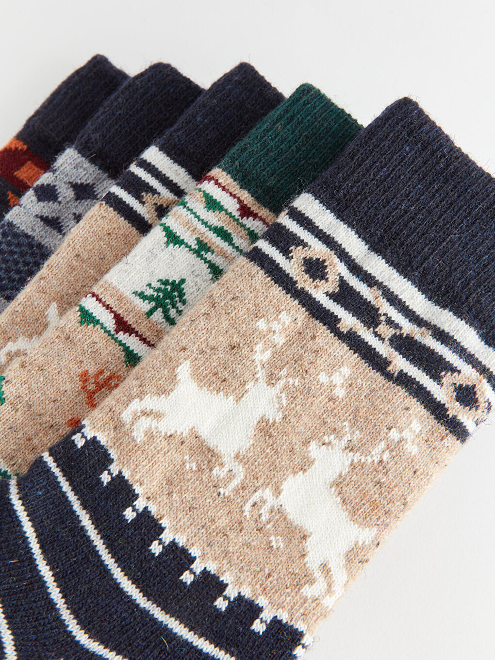 Patterned Men's Bamboo Socks 5-pack