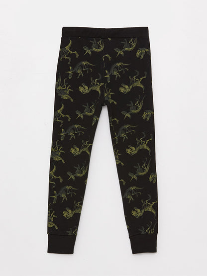 Printed Boys' Jogger Sweatpants with Elastic Waist