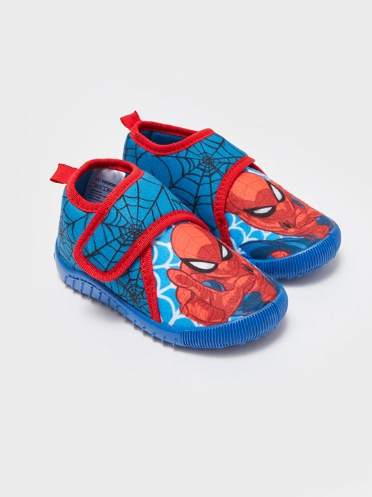 Spiderman Printed Velcro Slippers for Boys