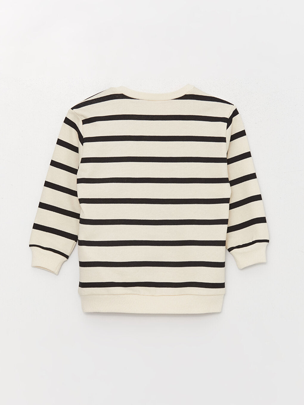 Crew Neck Long Sleeve Striped Baby Boy Sweatshirt