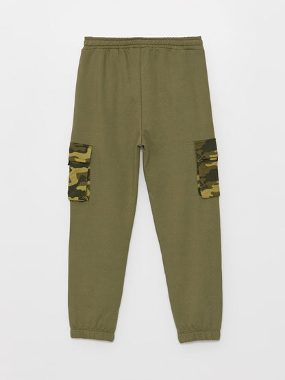 Boys' Cargo Sweatpants with Elastic Waist