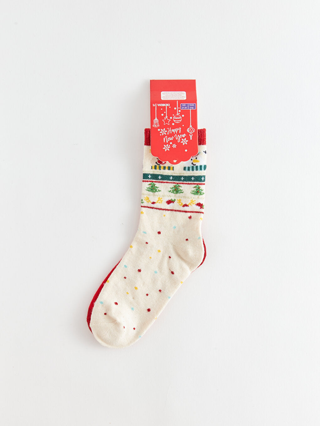 New Year's Themed Girl's Socks 2-pack