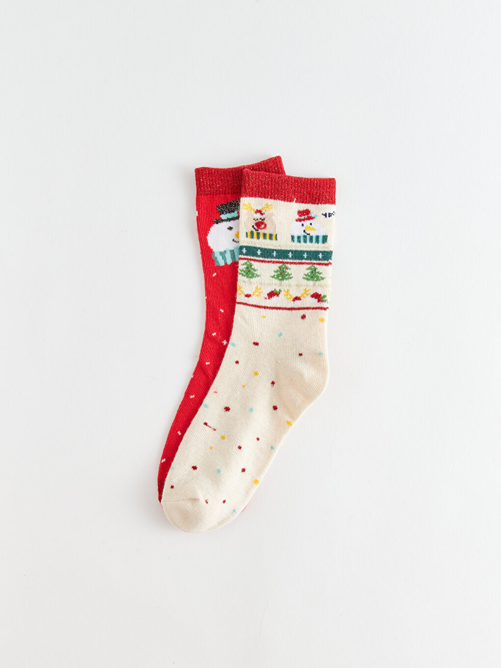 New Year's Themed Girl's Socks 2-pack