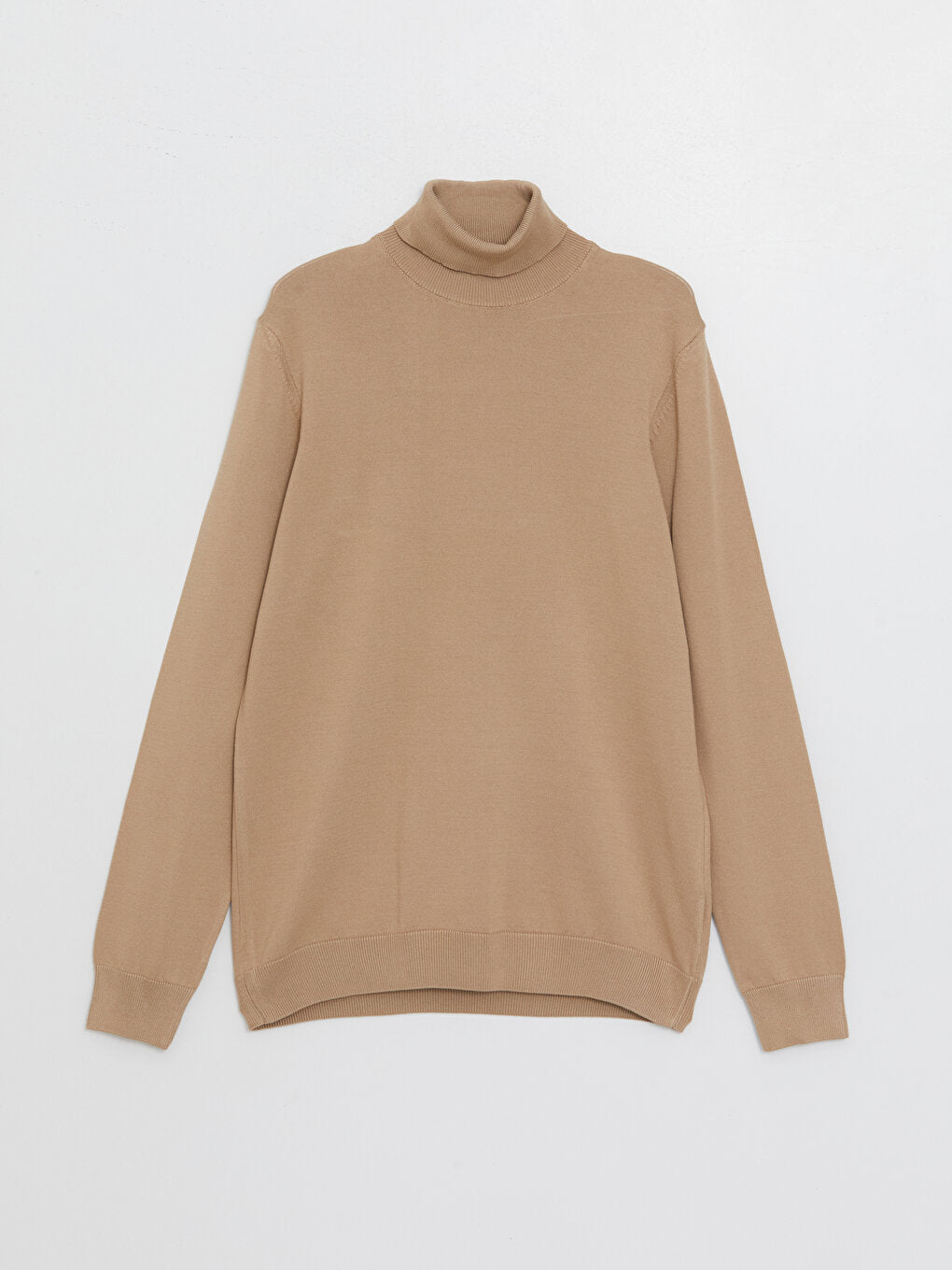 Turtleneck Long Sleeve Men's Knitwear Sweater