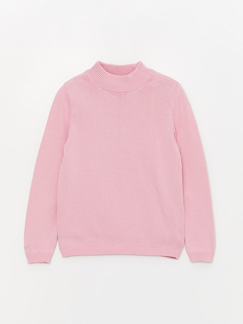 Half Turtleneck Basic Long Sleeve Girl's Knitwear Sweater