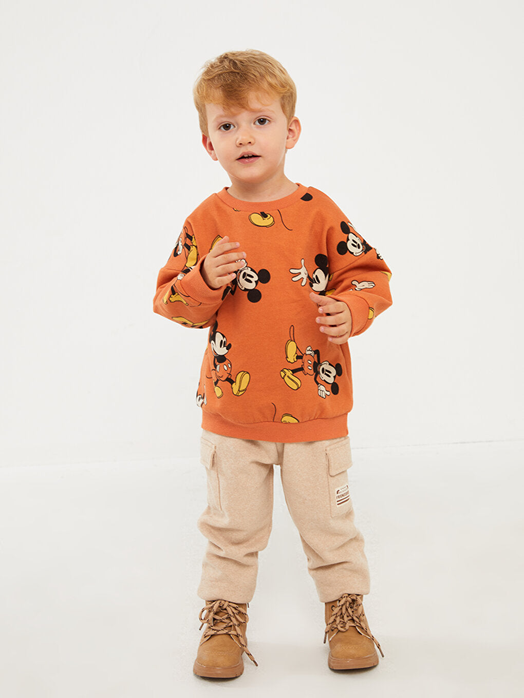 Basic Baby Boy Jogger Sweatpants with Elastic Waist