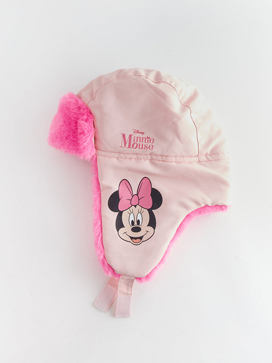 Minnie Mouse Printed Girl's Snow Hat