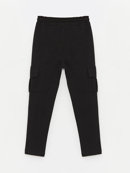 Boys' Cargo Sweatpants with Elastic Waist