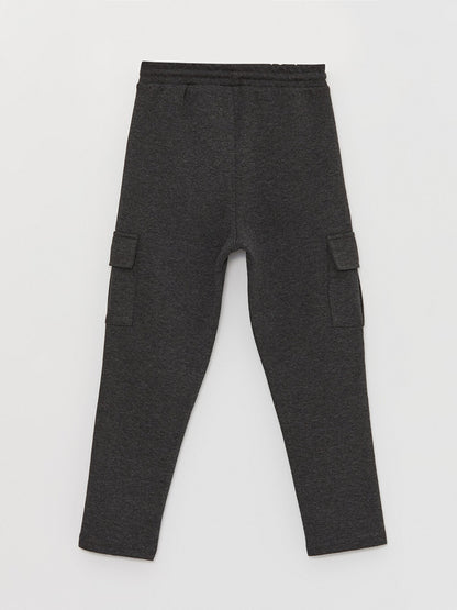 Boys' Cargo Sweatpants with Elastic Waist