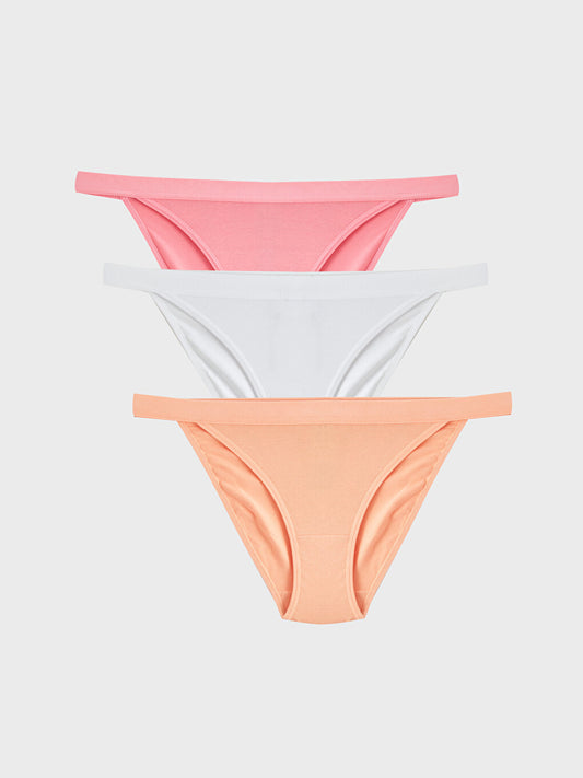 Plain Bikini Panties 3 Pack