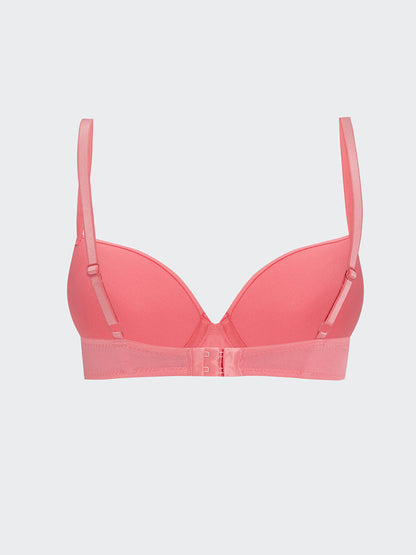 Underwire Padded Plain T-Shirt Bra