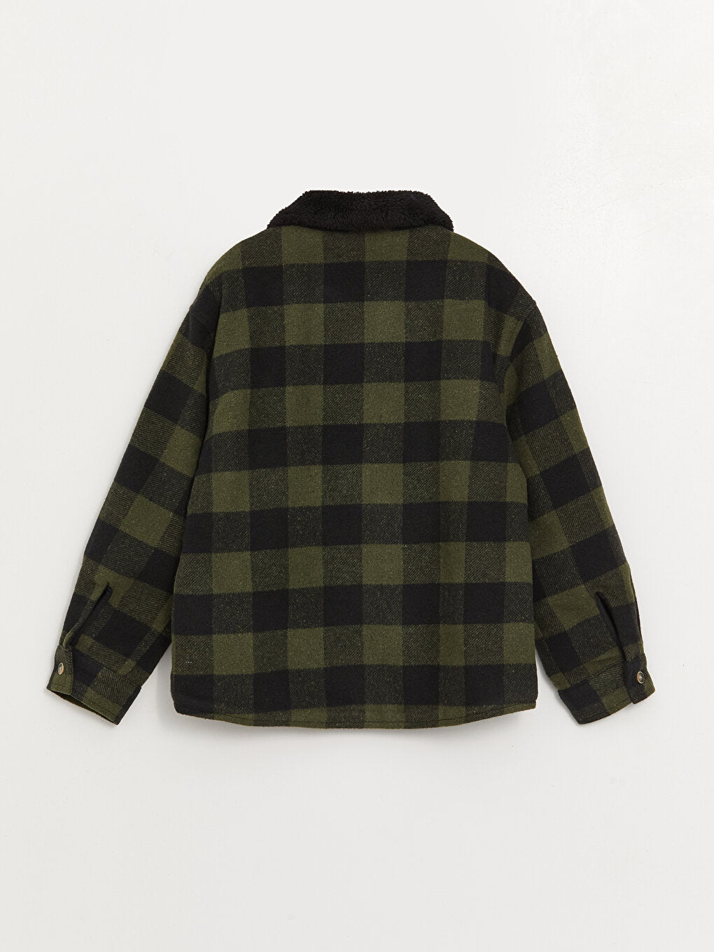 Comfortable Fit Plaid Boy's Shirt Jacket