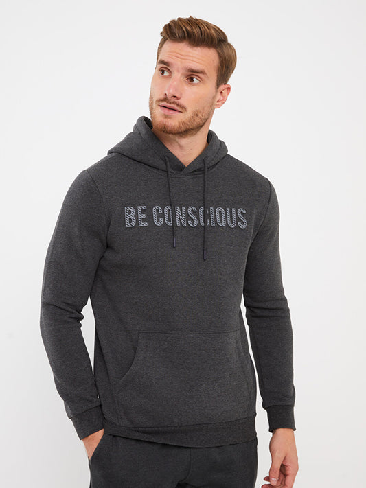 Long Sleeve Printed Men's Hoodie