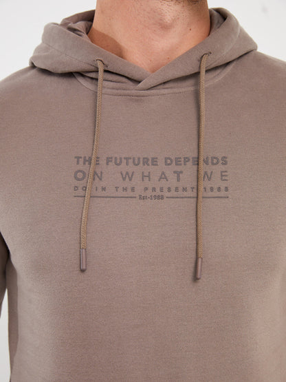 Long Sleeve Printed Men's Hoodie